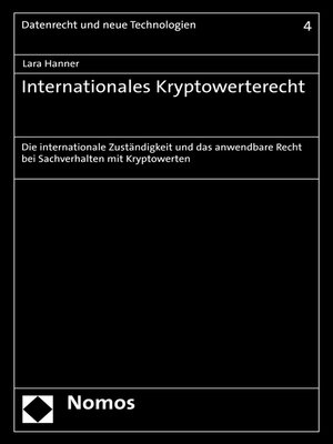 cover image of Internationales Kryptowerterecht